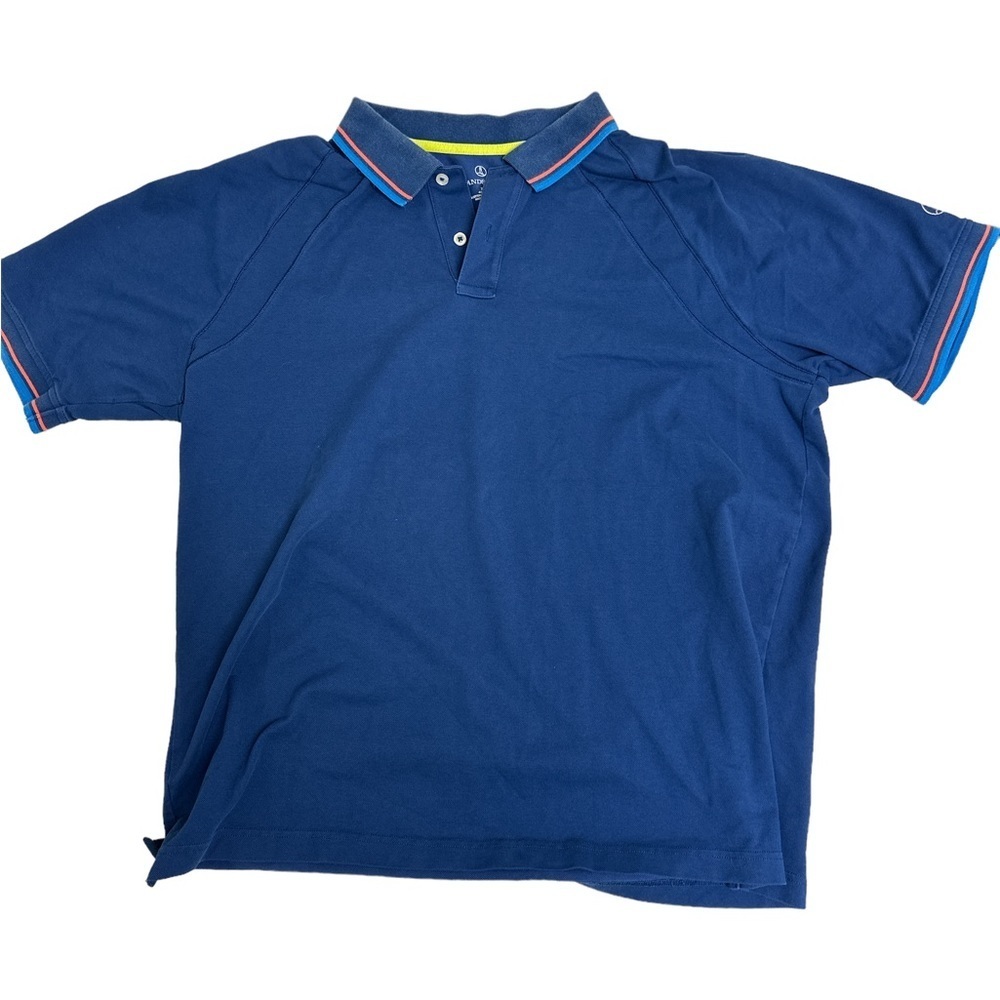 Lands’ End Polo. Blue XL Good Condition